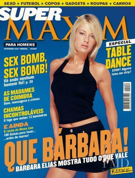 Barbara Elias featured on the Maxim Portugal cover from September 2001