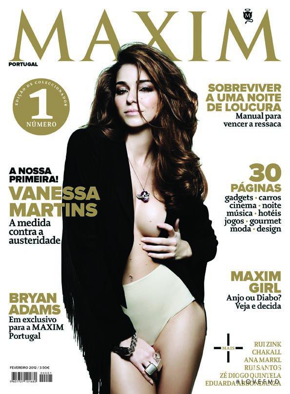 Vanessa Martins featured on the Maxim Portugal cover from February 2012
