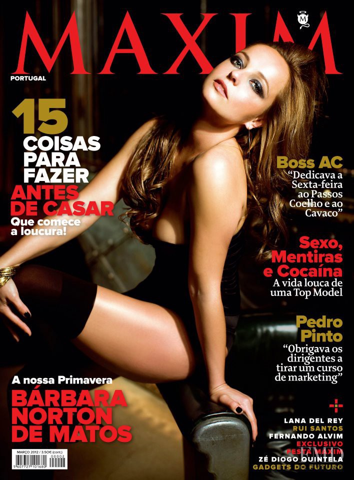 Barbara Norton de Matos featured on the Maxim Portugal cover from March 2012