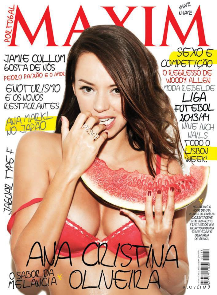 Ana Cristina Oliveira featured on the Maxim Portugal cover from September 2013