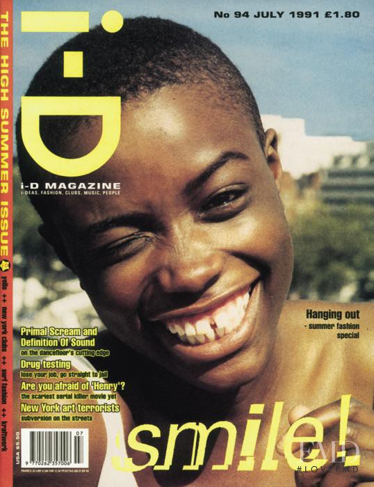 Lorraine Pascale featured on the i-D cover from July 1991