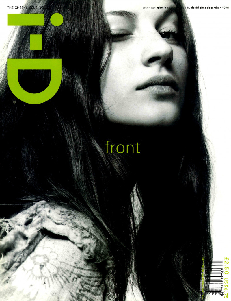 Gisele Bundchen featured on the i-D cover from December 1998