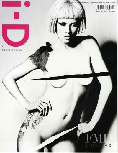 Carolyn Murphy featured on the i-D cover from September 2005