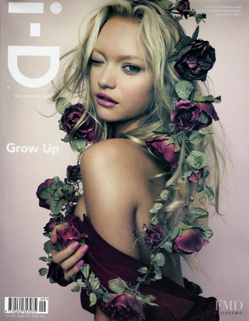 Gemma Ward featured on the i-D cover from September 2007