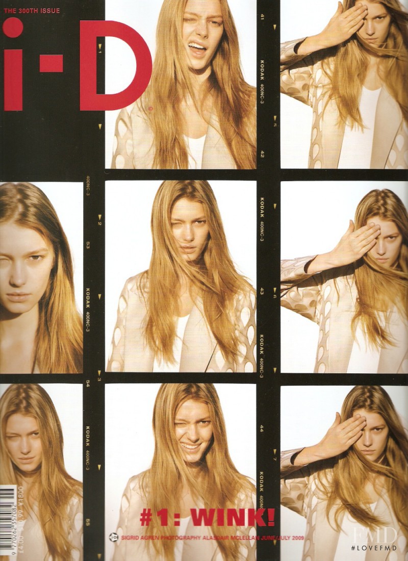 Sigrid Agren featured on the i-D cover from June 2009
