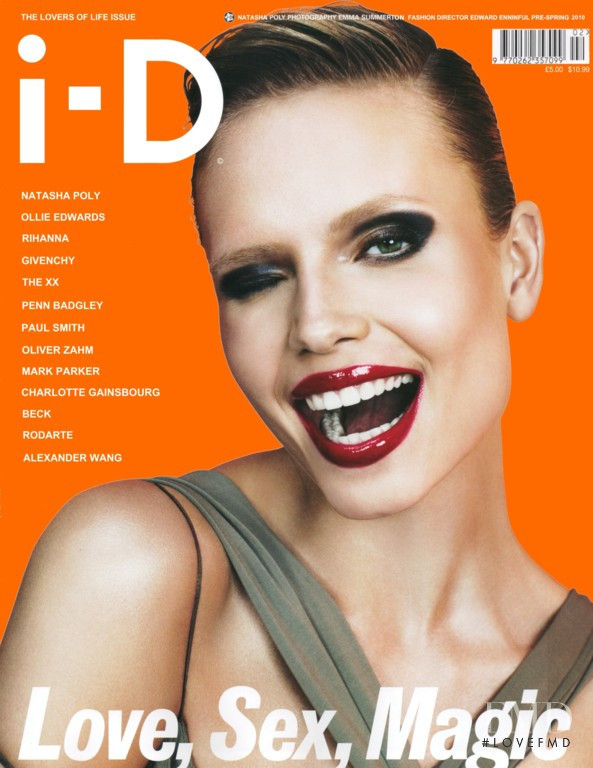 Natasha Poly featured on the i-D cover from January 2010
