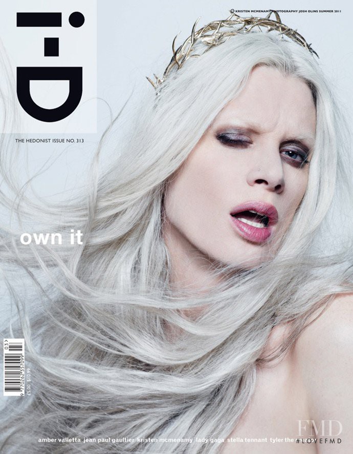 Kristen McMenamy featured on the i-D cover from June 2011