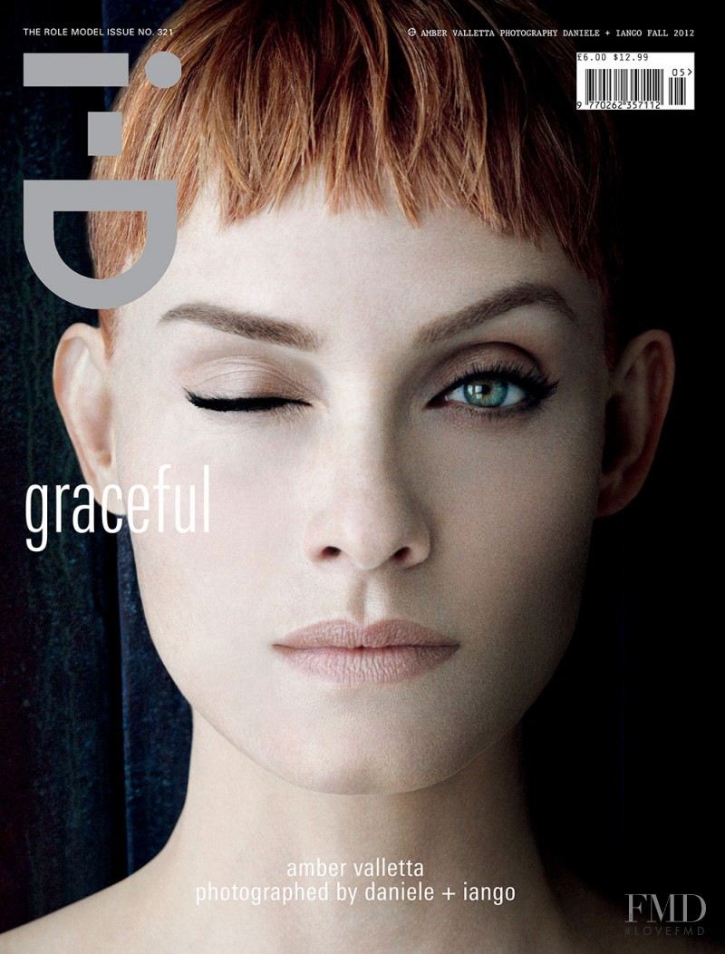 Amber Valletta featured on the i-D cover from September 2012