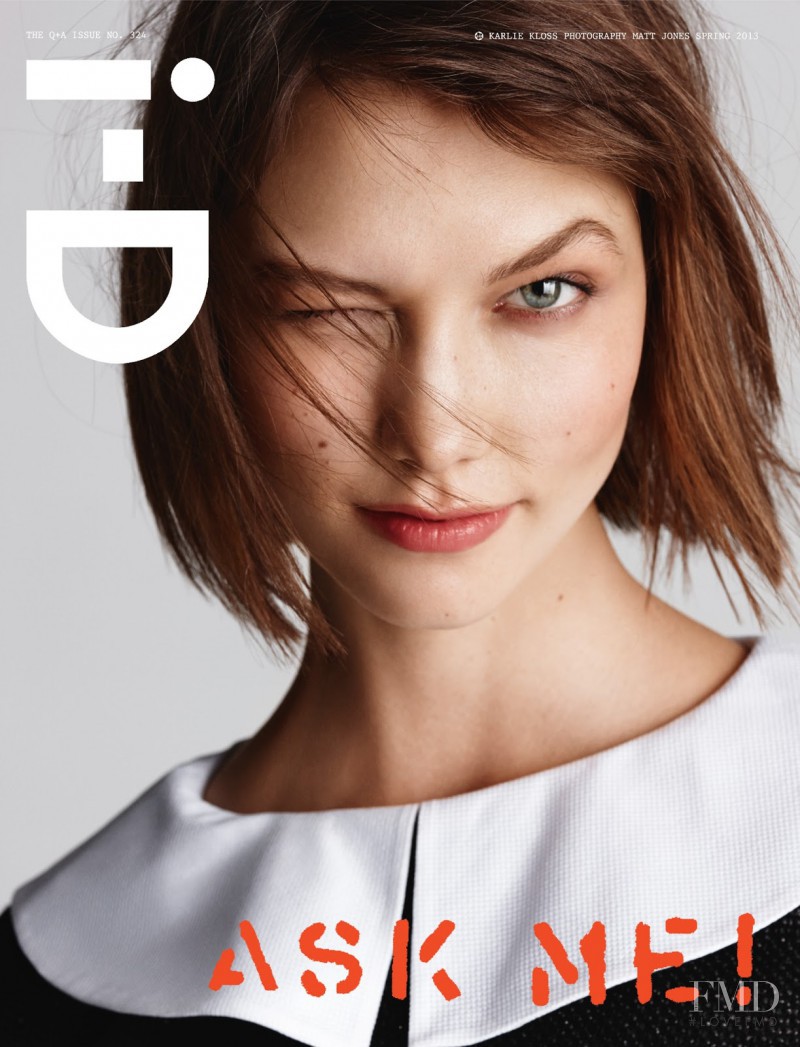 Karlie Kloss featured on the i-D cover from March 2013