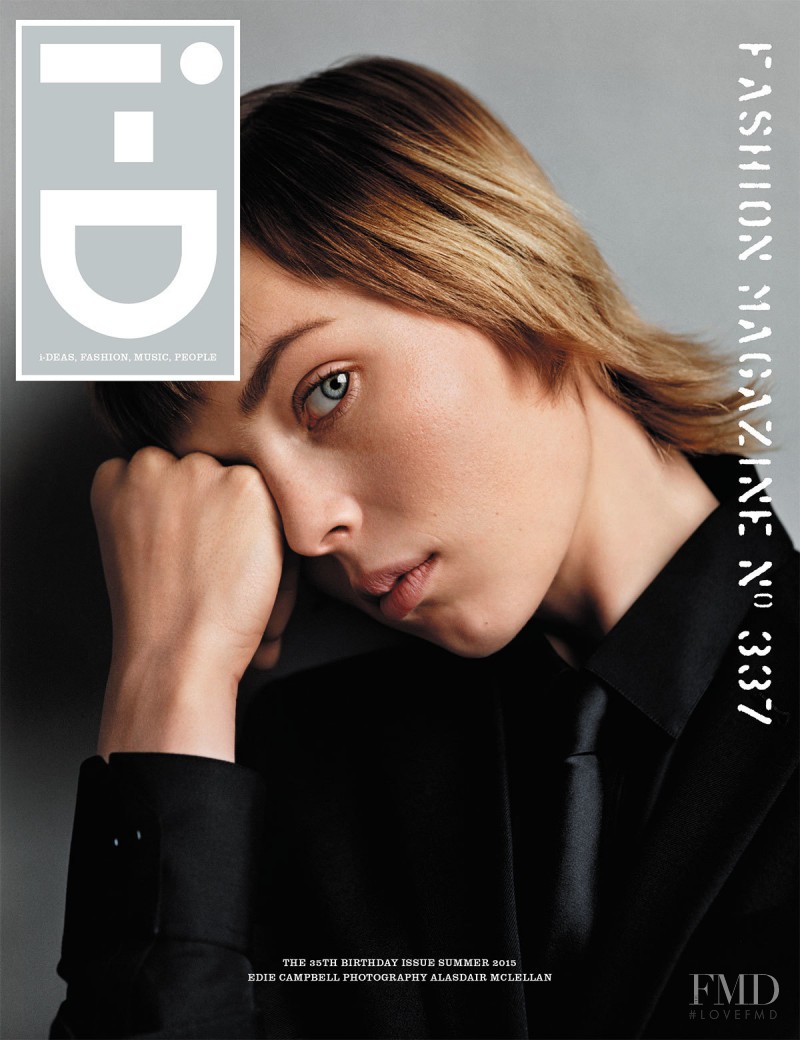 Edie Campbell featured on the i-D cover from June 2015