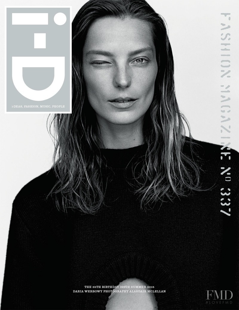 Daria Werbowy featured on the i-D cover from June 2015