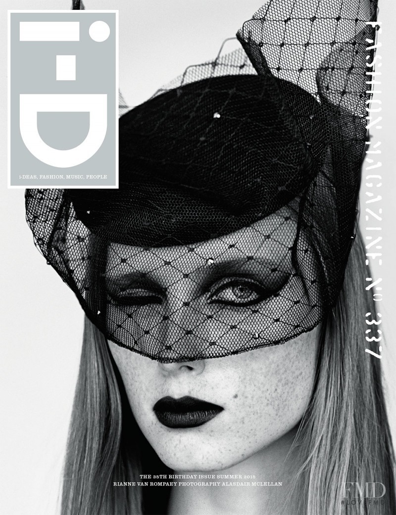 Rianne Van Rompaey featured on the i-D cover from June 2015