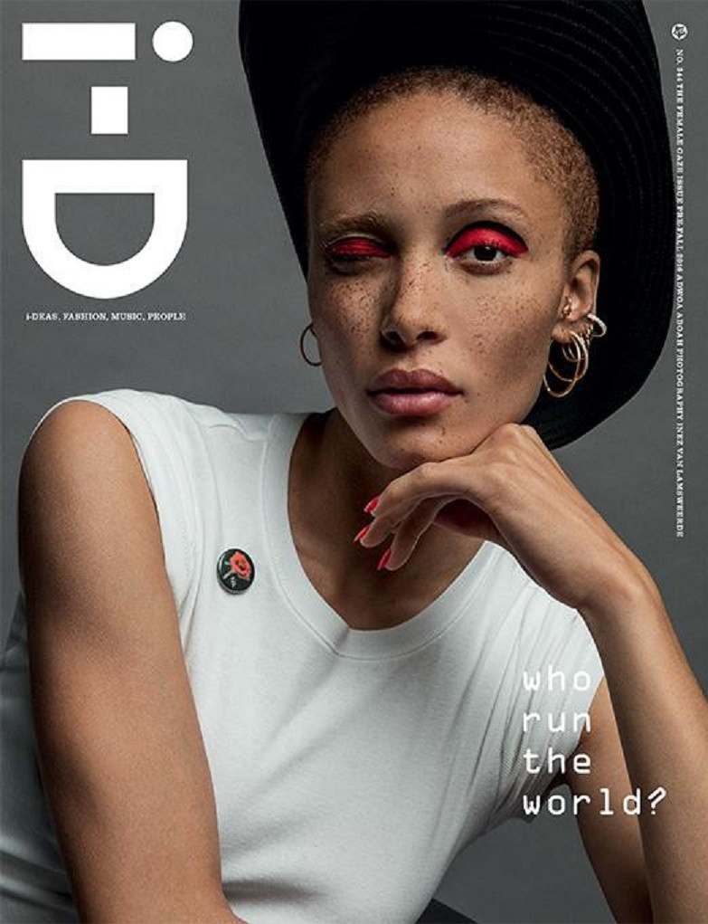 Adwoa Aboah featured on the i-D cover from August 2016