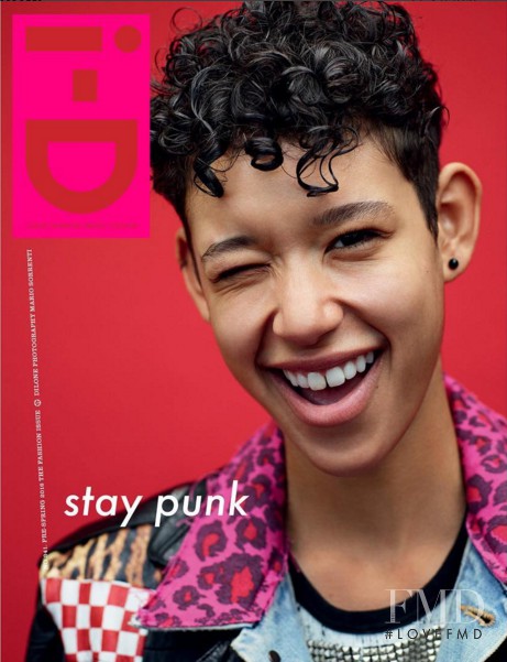 Janiece Dilone featured on the i-D cover from February 2016