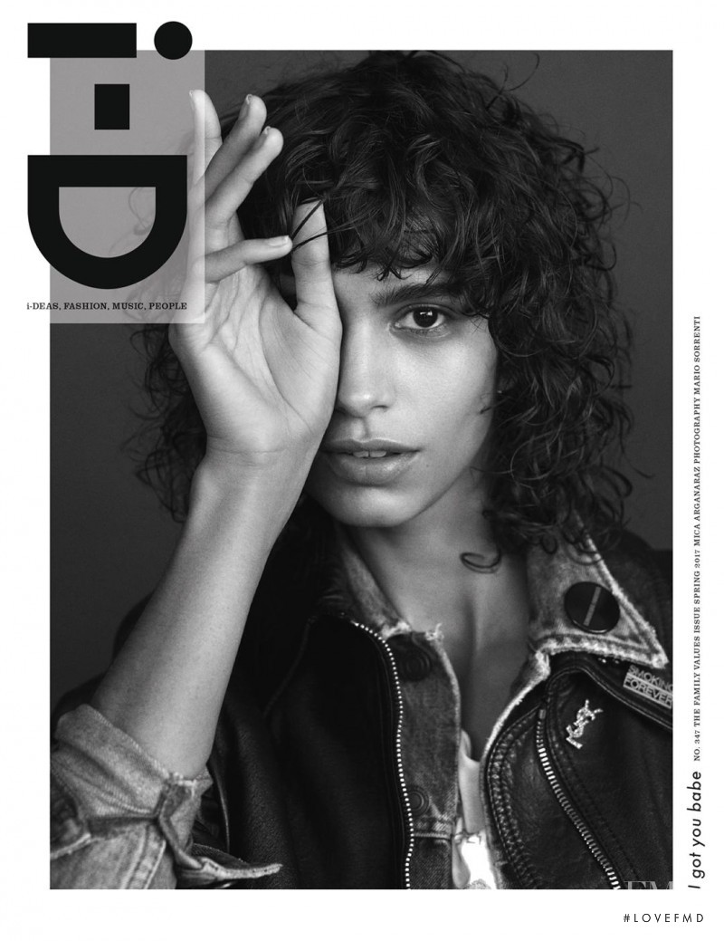 Mica Arganaraz featured on the i-D cover from February 2017