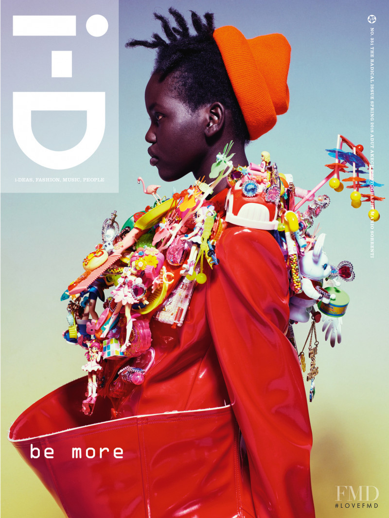 Adut Akech featured on the i-D cover from February 2018