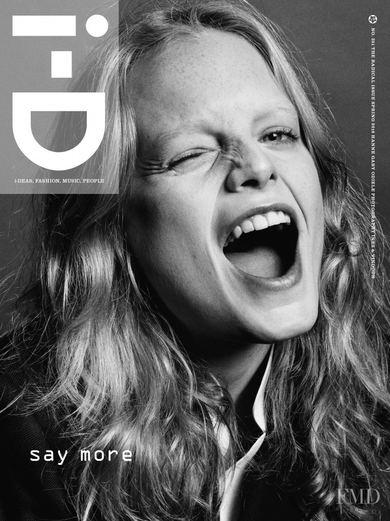 Hanne Gaby Odiele featured on the i-D cover from February 2018