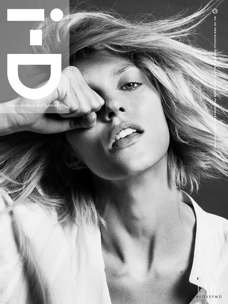 Anja Rubik featured on the i-D cover from February 2018