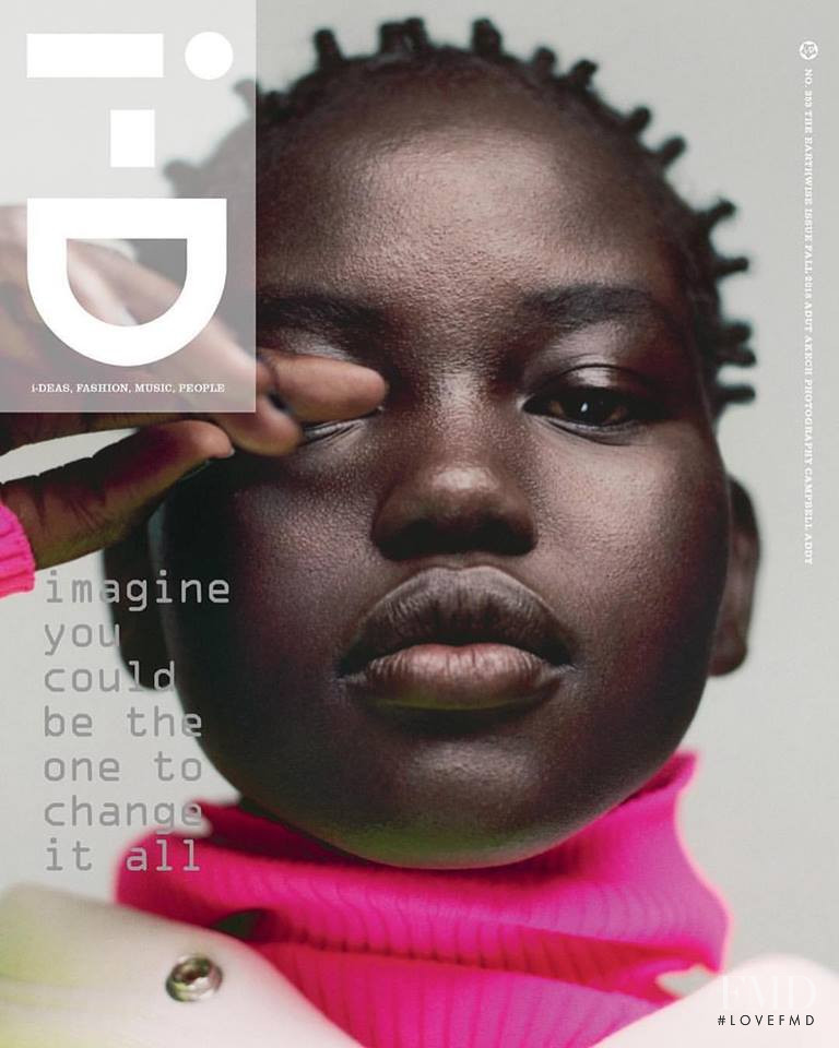 Adut Akech featured on the i-D cover from September 2018