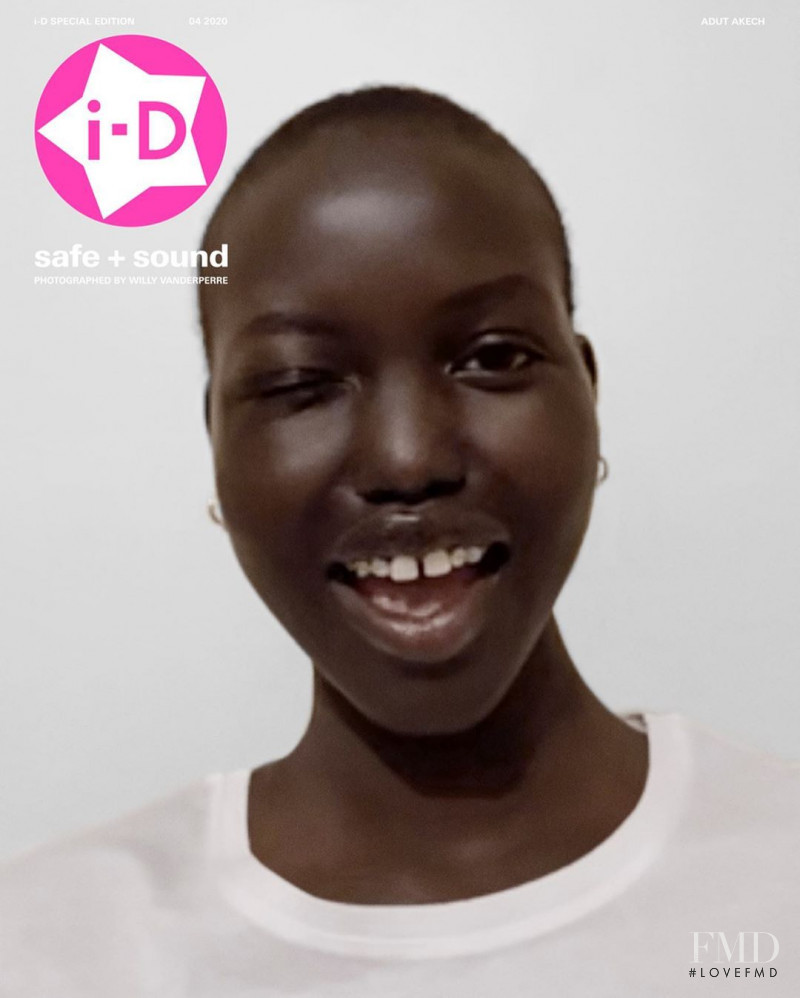 Adut Akech Bior featured on the i-D cover from April 2020