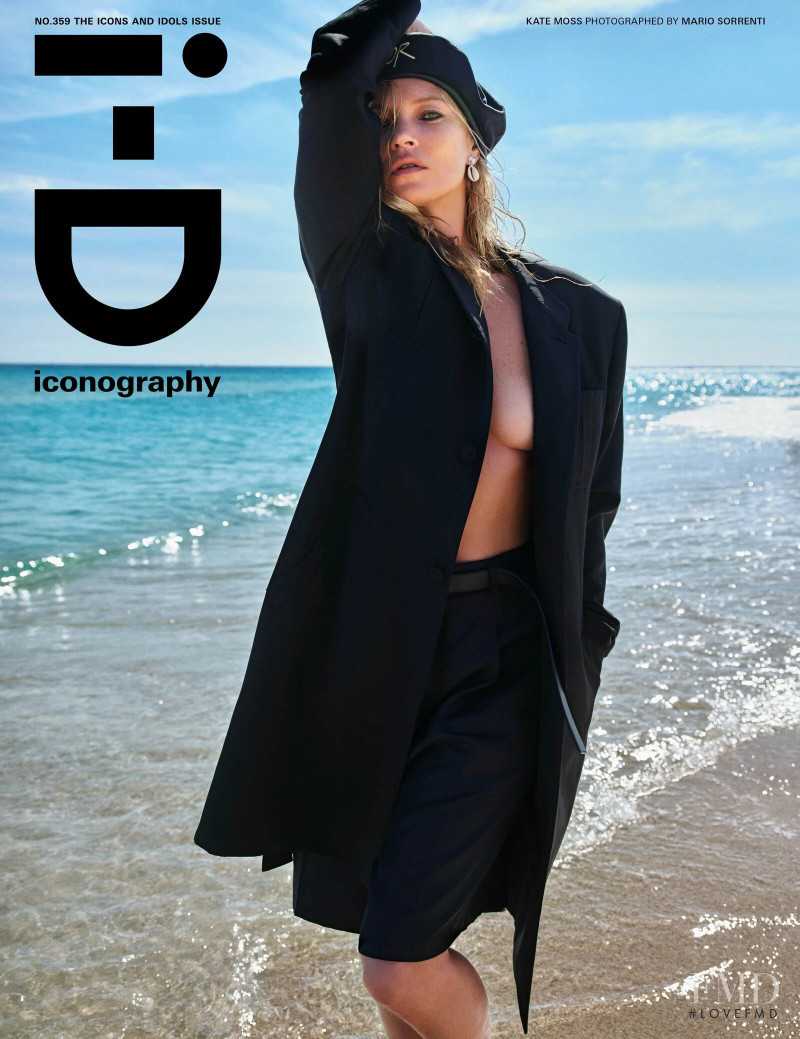 Kate Moss featured on the i-D cover from March 2020