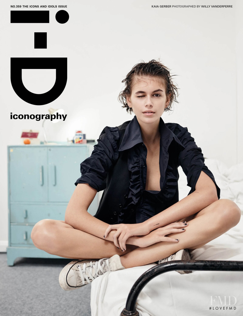 Kaia Gerber featured on the i-D cover from March 2020