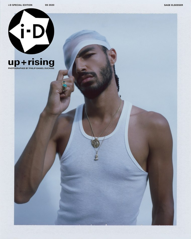 Sage Elsesser featured on the i-D cover from September 2020
