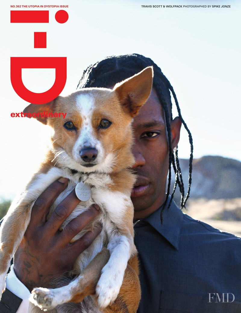 Travis Scott featured on the i-D cover from March 2021