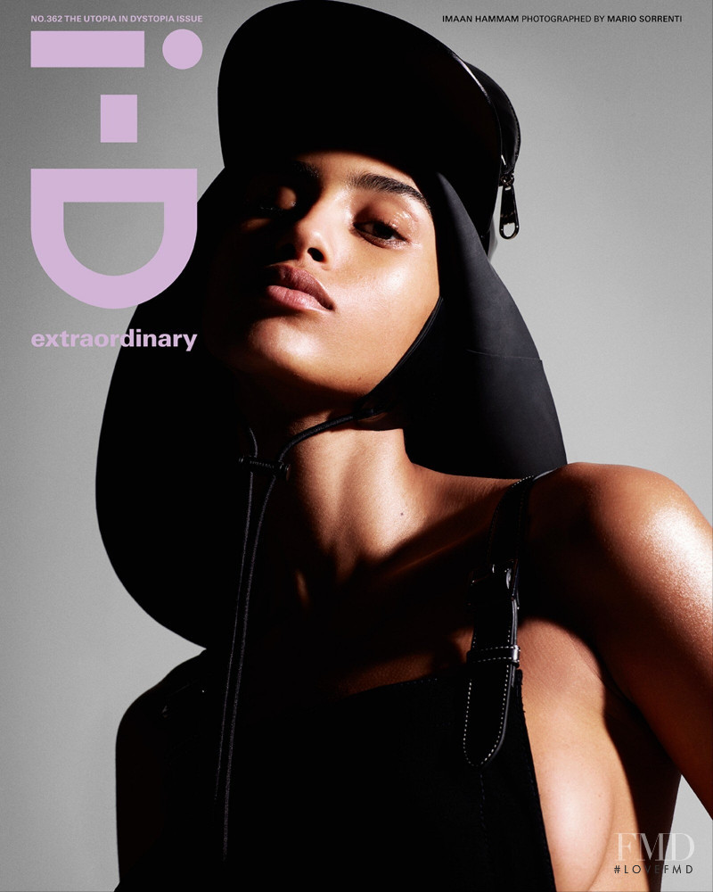 Imaan Hammam featured on the i-D cover from March 2021
