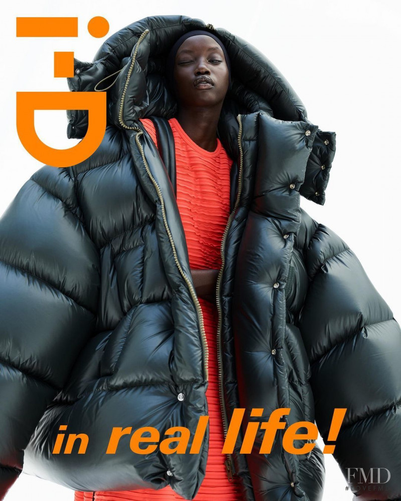 Adut Akech Bior featured on the i-D cover from September 2021