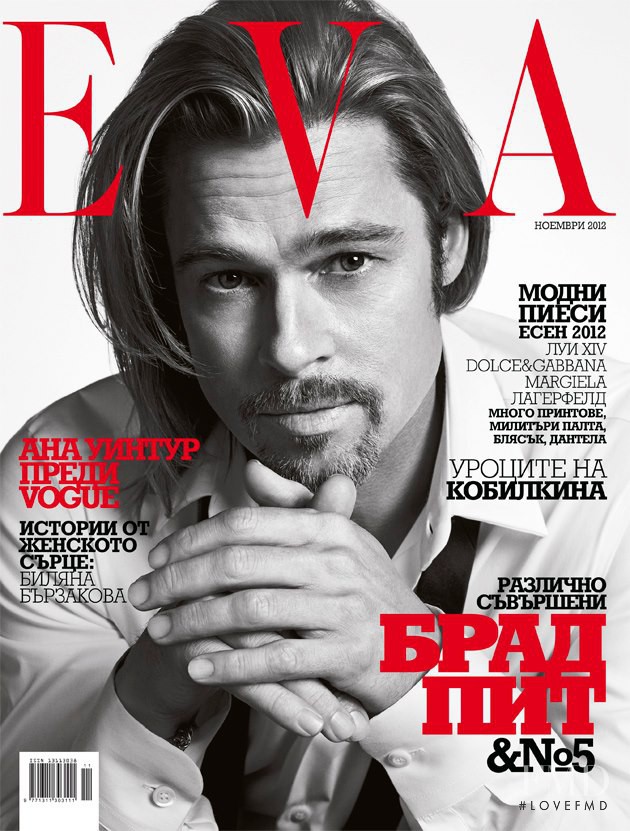 Brad Pitt featured on the Eva cover from November 2012