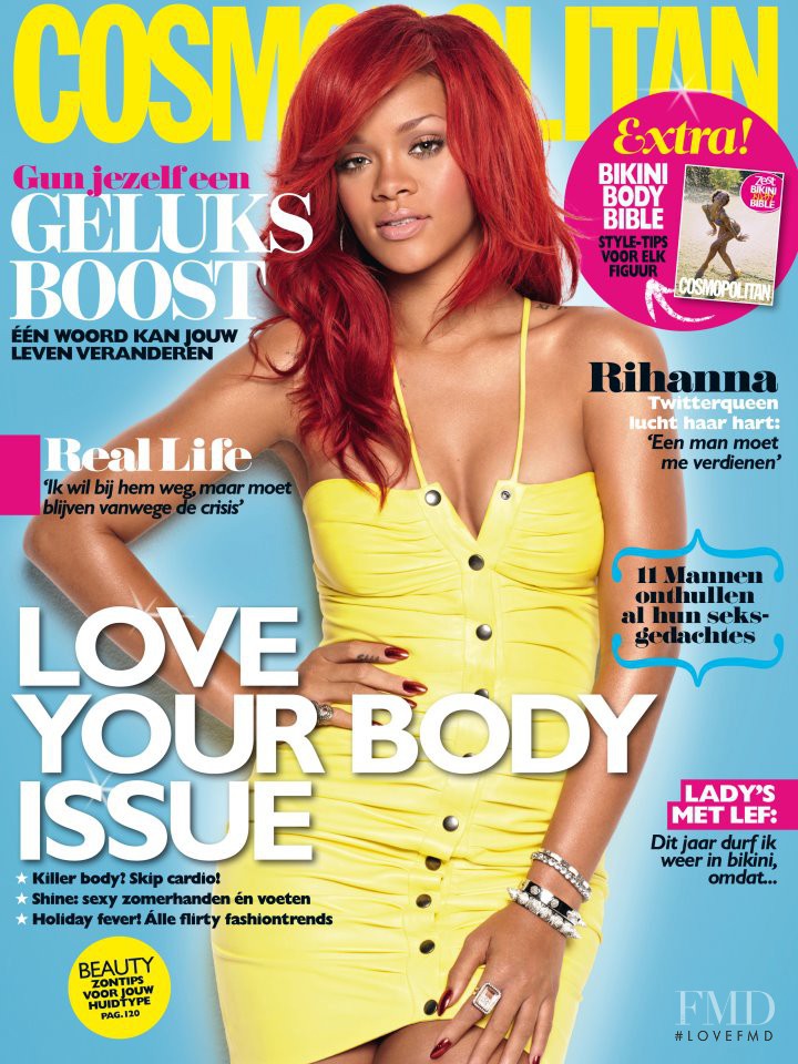 Rihanna featured on the Cosmopolitan Netherlands cover from June 2012