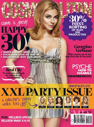 Georgina Verbaan featured on the Cosmopolitan Netherlands cover from May 2012