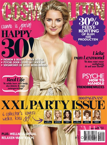 Lieke Van Lexmond featured on the Cosmopolitan Netherlands cover from May 2012