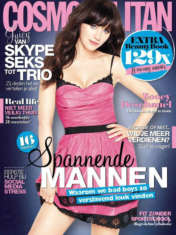 Zooey Deschanel featured on the Cosmopolitan Netherlands cover from November 2012
