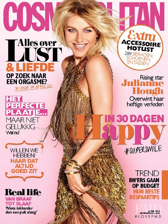 Julianne Hough featured on the Cosmopolitan Netherlands cover from April 2013