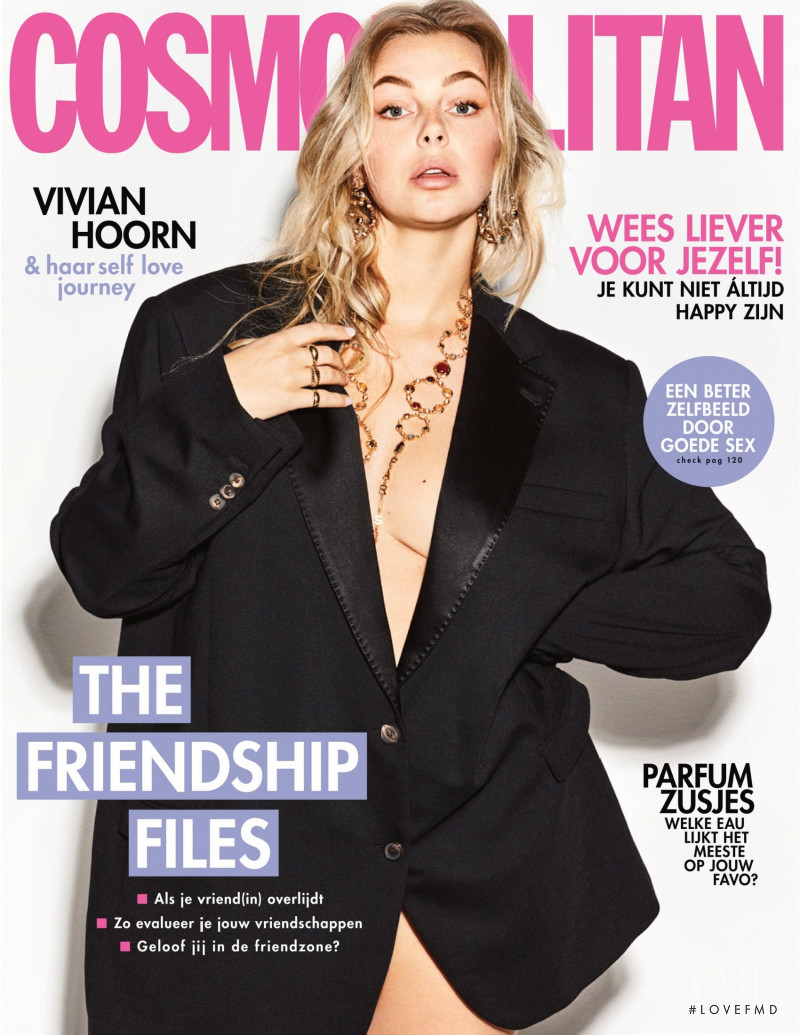 Vivian Hoorn featured on the Cosmopolitan Netherlands cover from May 2021