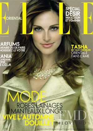 Tasha de Vasconcelos featured on the Elle Oriental cover from November 2006