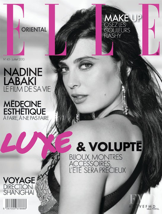 Nadine Labaki featured on the Elle Oriental cover from July 2010