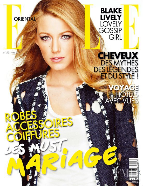 Blake Lively featured on the Elle Oriental cover from April 2011