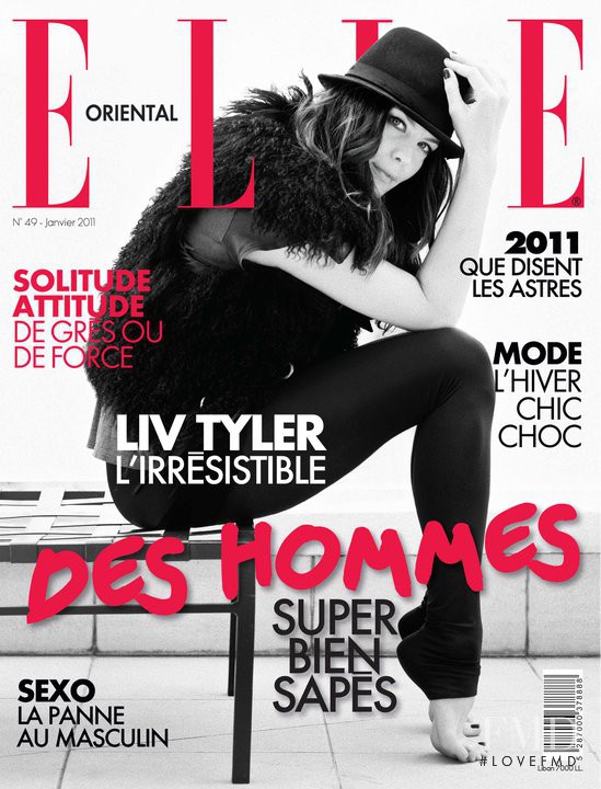 Liv Tyler featured on the Elle Oriental cover from January 2011
