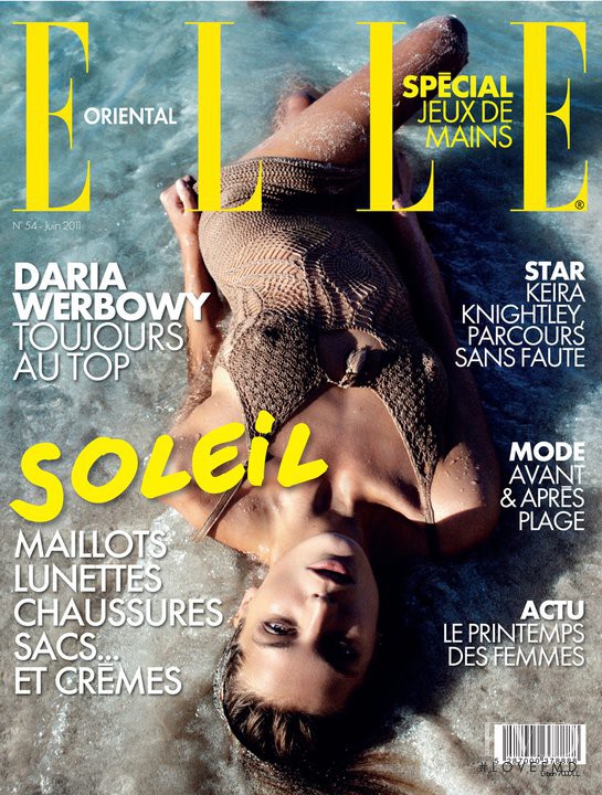 Daria Werbowy featured on the Elle Oriental cover from June 2011