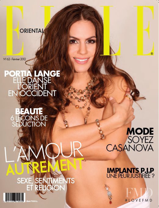 Portia Lange featured on the Elle Oriental cover from February 2012
