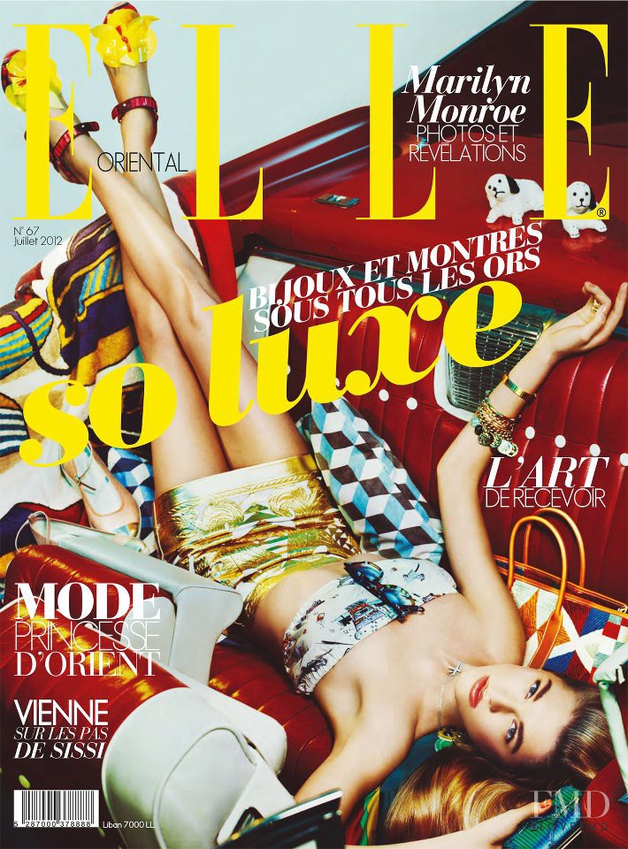 Yuliana Dementyeva featured on the Elle Oriental cover from July 2012