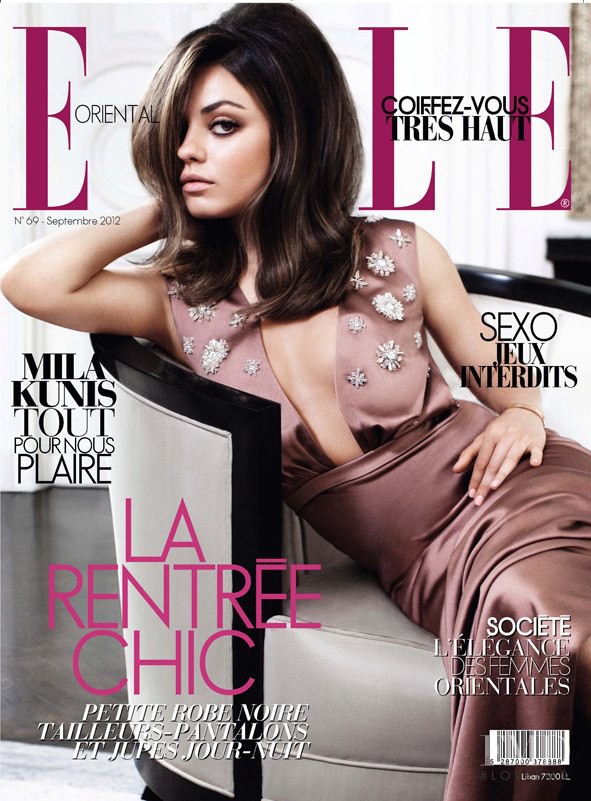 Mila Kunis featured on the Elle Oriental cover from September 2012