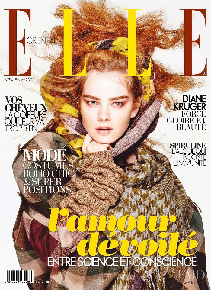 Gwen Loos featured on the Elle Oriental cover from February 2013