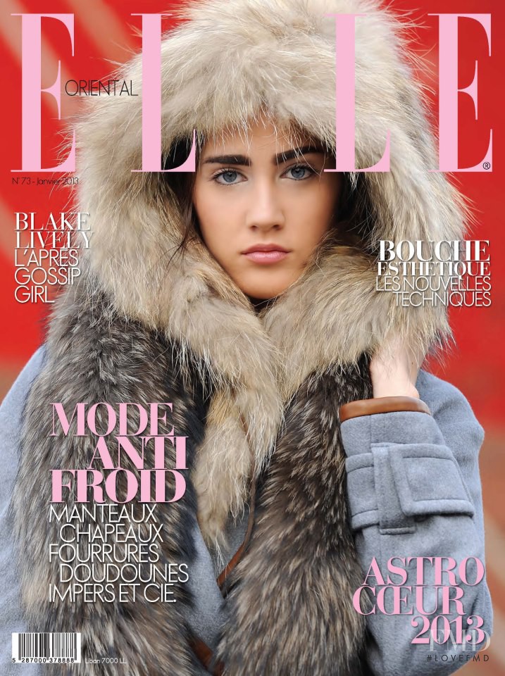 Ivana Pesovic featured on the Elle Oriental cover from January 2013