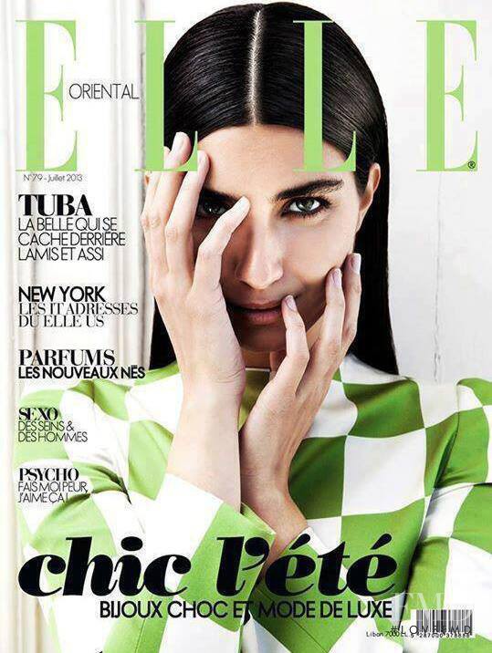 Tuba Buyukustan featured on the Elle Oriental cover from July 2013