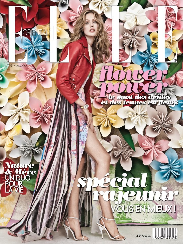 Frida Gustavsson featured on the Elle Oriental cover from March 2013