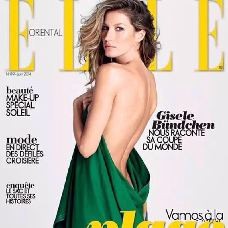 Gisele Bundchen featured on the Elle Oriental cover from June 2014